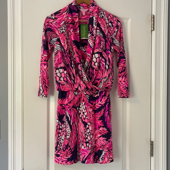 Lilly Pulitzer Felizia Silk Dress “A Jungle In Here” - Picture 1 of 6